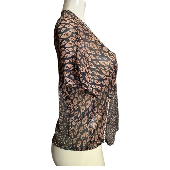 Xhilaration Animal Print Crop Top Size Small (Preowned) - Picture 4 of 6